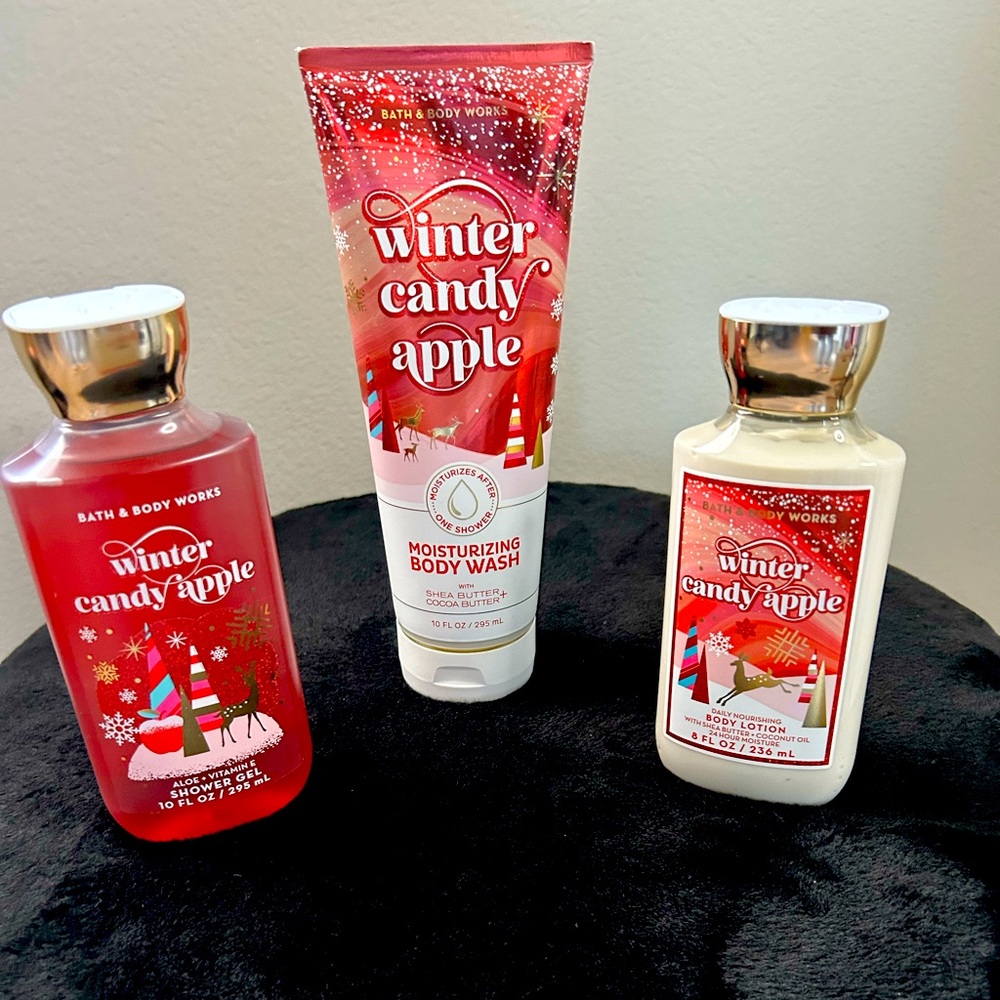 Bath & Body Works Winter Candy Apple Set
